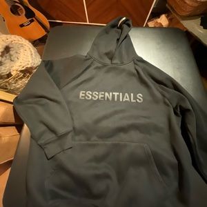 Black essentials hoodie